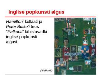 Inglise kunst-Popkunsti tekkimine #11
