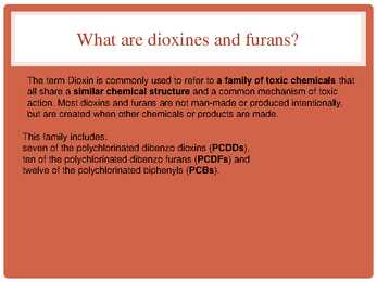 Dioxins and furans in the atmosphere #2