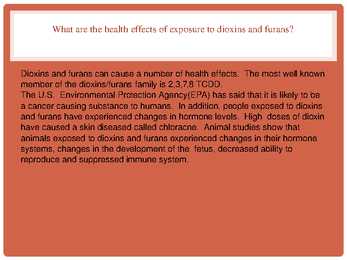 Dioxins and furans in the atmosphere #11