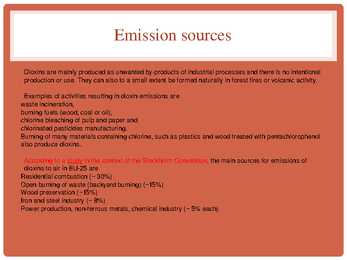 Dioxins and furans in the atmosphere #5