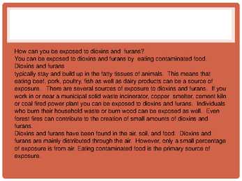 Dioxins and furans in the atmosphere #9