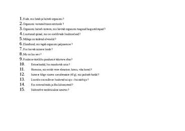 Bioloogia ristsõna #2