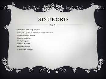 Suure maadeavastus perioodi tähtsus kartograafia arengus #2