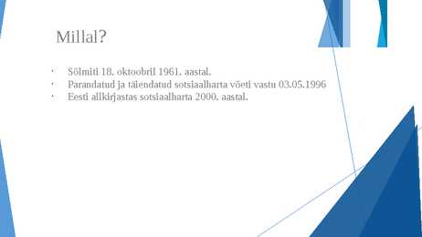 EUROOPA SOTSIAALHARTA #3