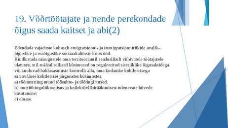 EUROOPA SOTSIAALHARTA #29