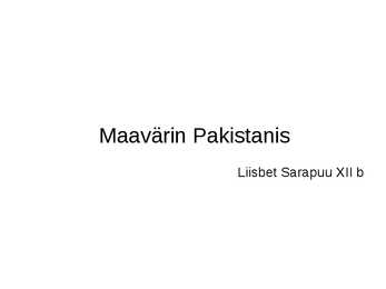 Maavärin Pakistanis