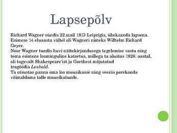 Richard Wagner - Slideshow #2