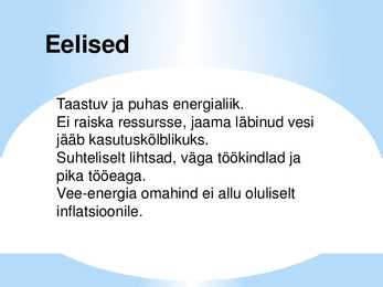 Hüdroenergia ehk vee-energia #5