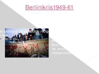 Berliini kriis ja Berliini müüri ehitamine 1961 #2