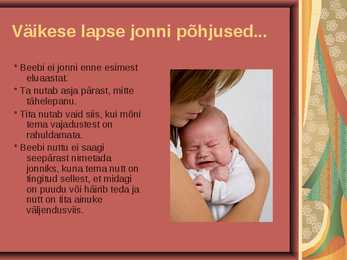 Referaat - Miks laps jonnib #2