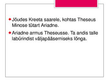 Theseus-Kreeka mütoloogia #12