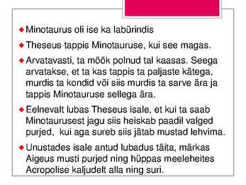 Theseus-Kreeka mütoloogia #13