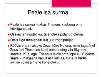 Theseus-Kreeka mütoloogia #14