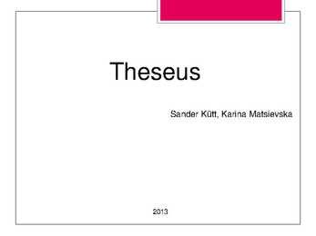Theseus-Kreeka mütoloogia