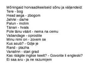 Reis Horvaatiasse #7