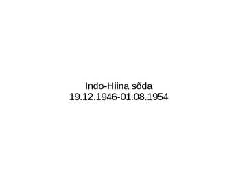 Indo-Hiina Sõda