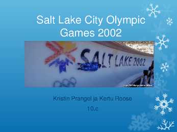 Salt Lake city Olümpia Mängud 2002