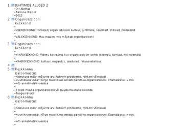 Juhtimise alused esitlus