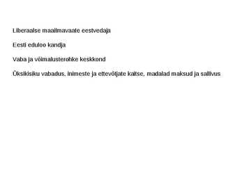 Reformierakond - esitlus #2