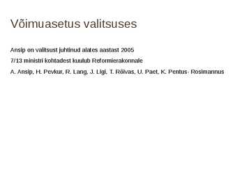 Reformierakond - esitlus #6