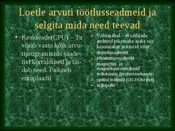 Arvuti ajalugu ja seadmed #12