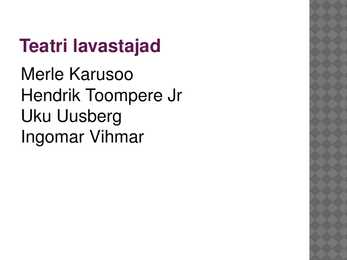 EESTI DRAAMATEATER #5