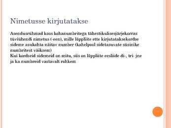 Alkeenid #4