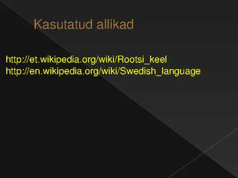 Rootsi keel #10