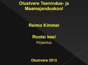 Rootsi keel