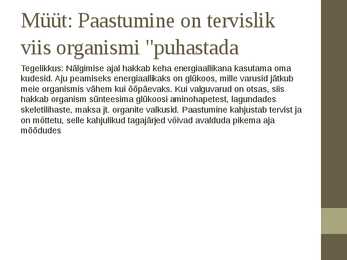 Müüdid toitumise kohta #11