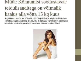 Müüdid toitumise kohta #13
