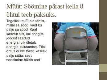 Müüdid toitumise kohta #5