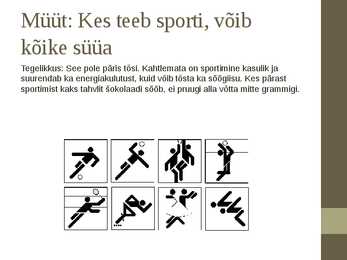 Müüdid toitumise kohta #10