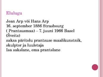 Jean Arp #3
