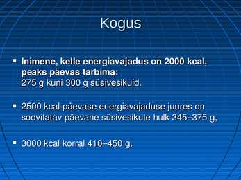 Süsivesikud #3