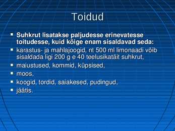 Süsivesikud #6