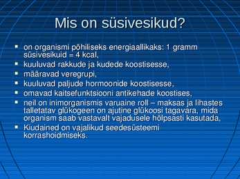 Süsivesikud #7