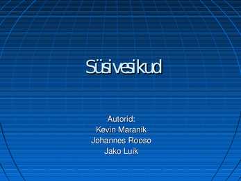 Süsivesikud
