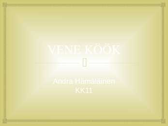 Vene köök
