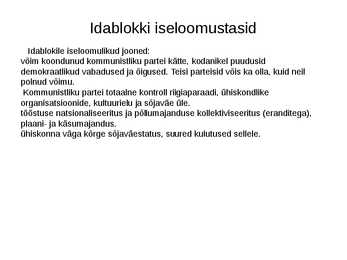 Kommunistlik maailmasüsteem #4