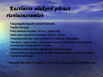 Talurahva olukord 13-16-sajandil #4