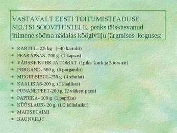 Köögiviljad #11