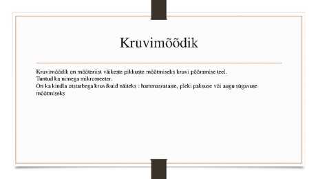 Mõõteriistad #16