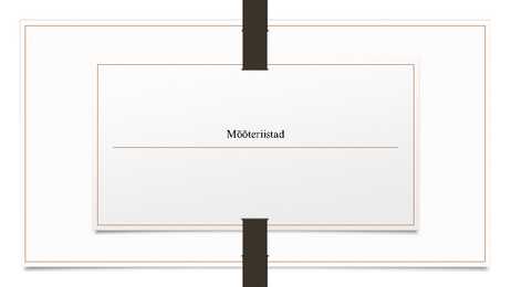 Mõõteriistad