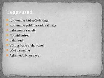Narnia kroonikad esitlus #4
