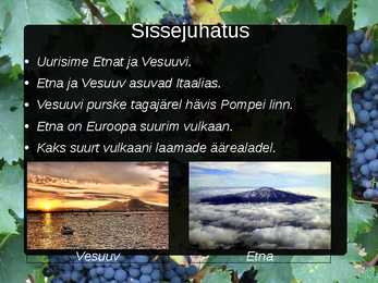 Vulkaanid Etna ja Vesuuv-esitlus #3