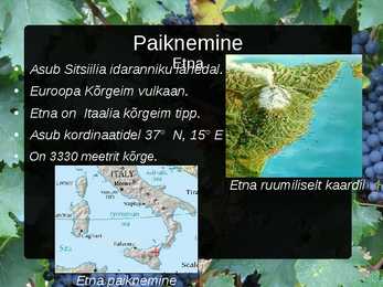 Vulkaanid Etna ja Vesuuv-esitlus #5