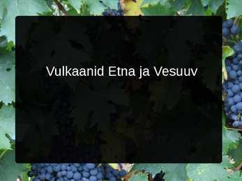 Vulkaanid Etna ja Vesuuv-esitlus