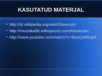 KLAVESSIIN #7