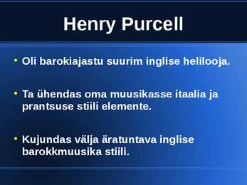 Powerpoint - Henry Purcell #3